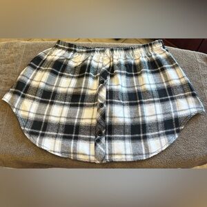 Plaid Button-Front Skirt in medium